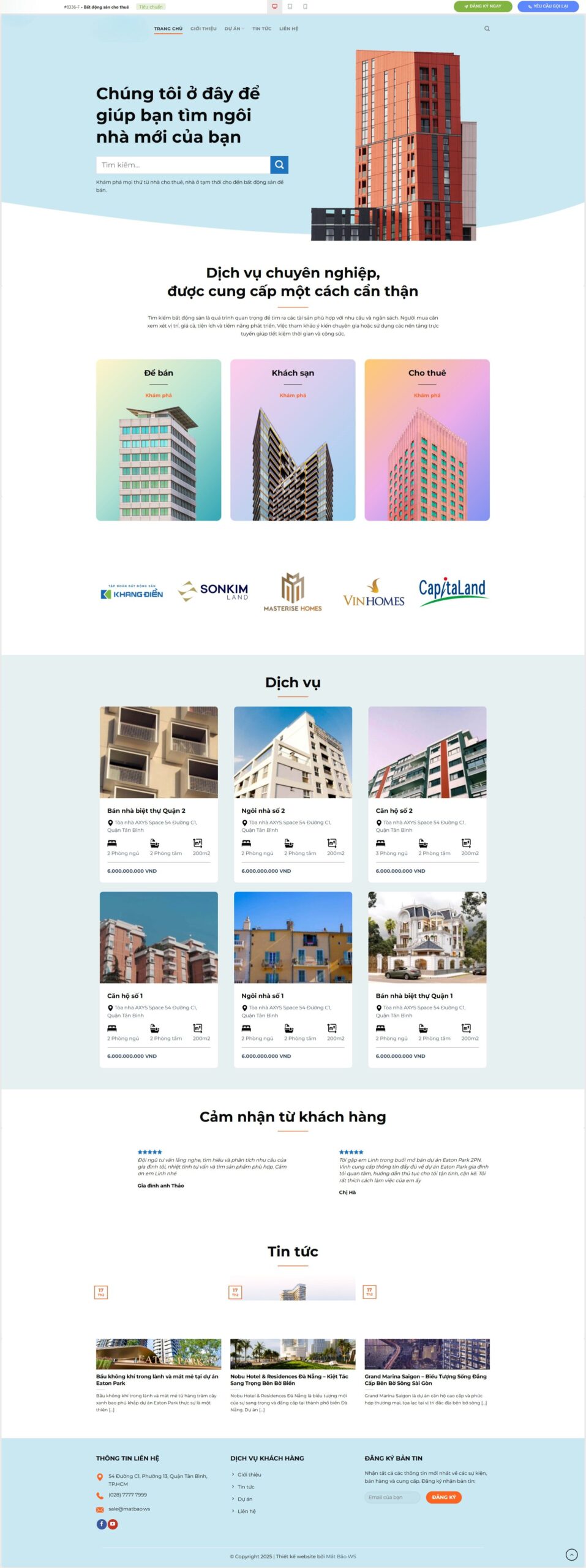 Bất động sản cho thuê