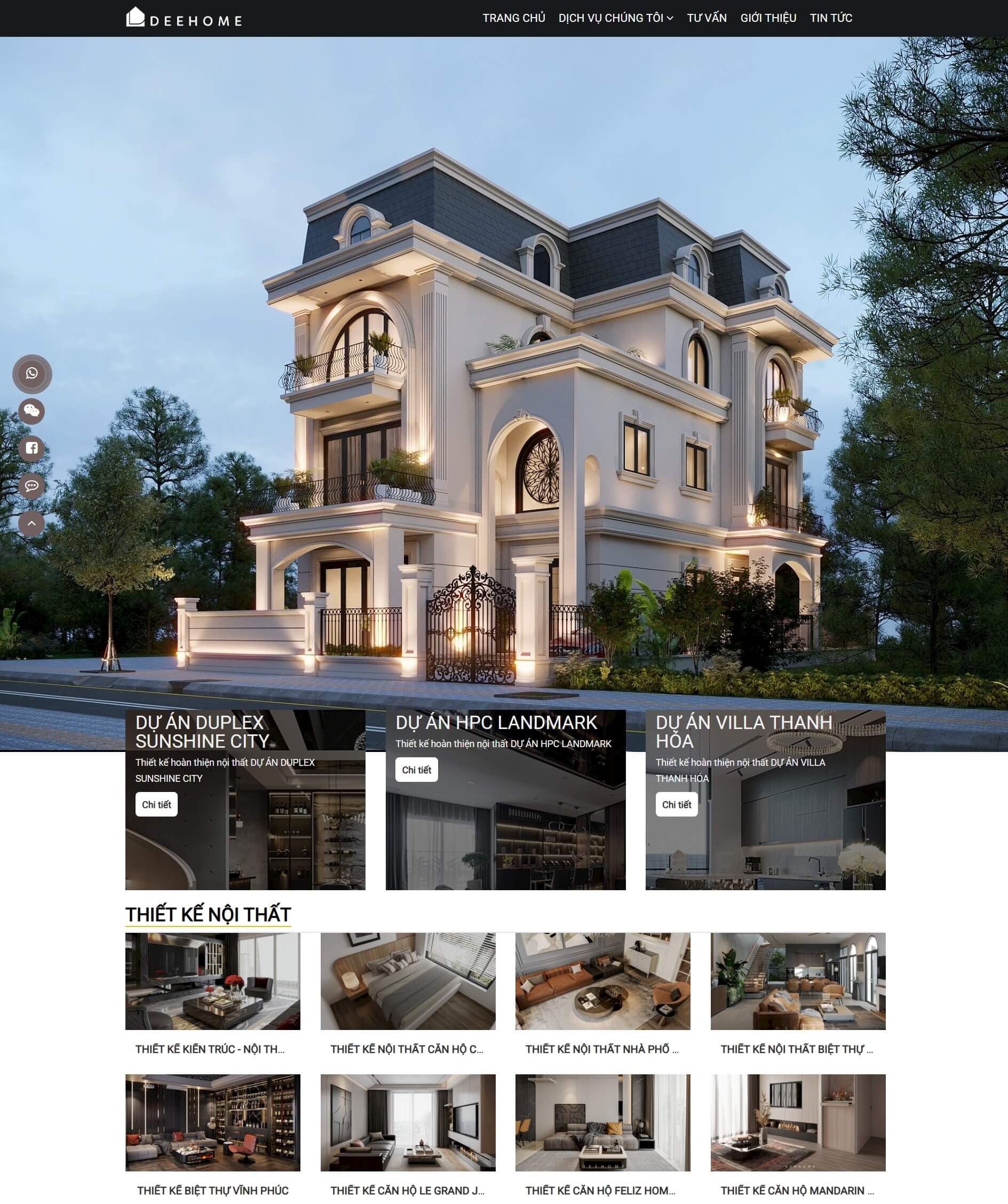 Theme WordPress Nội Thất Cao Cấp