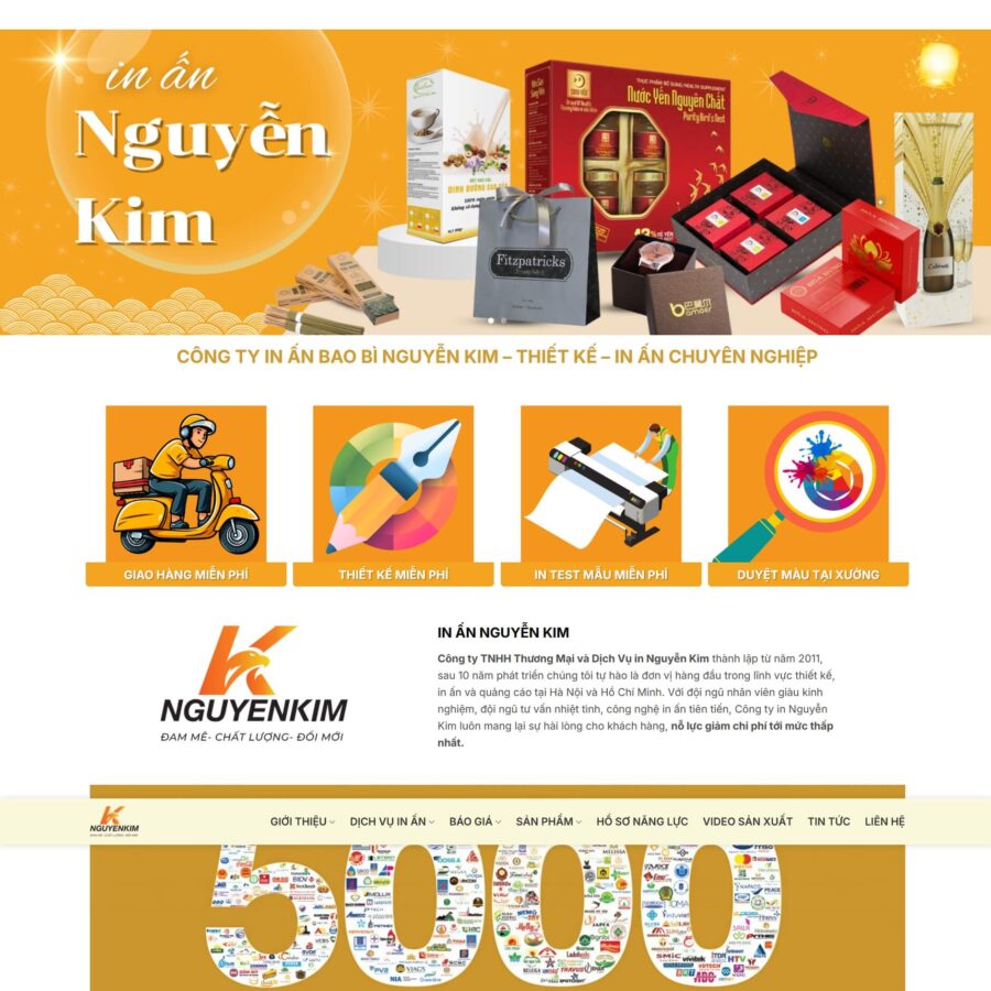 Theme WordPress Quà Tặng In Ấn