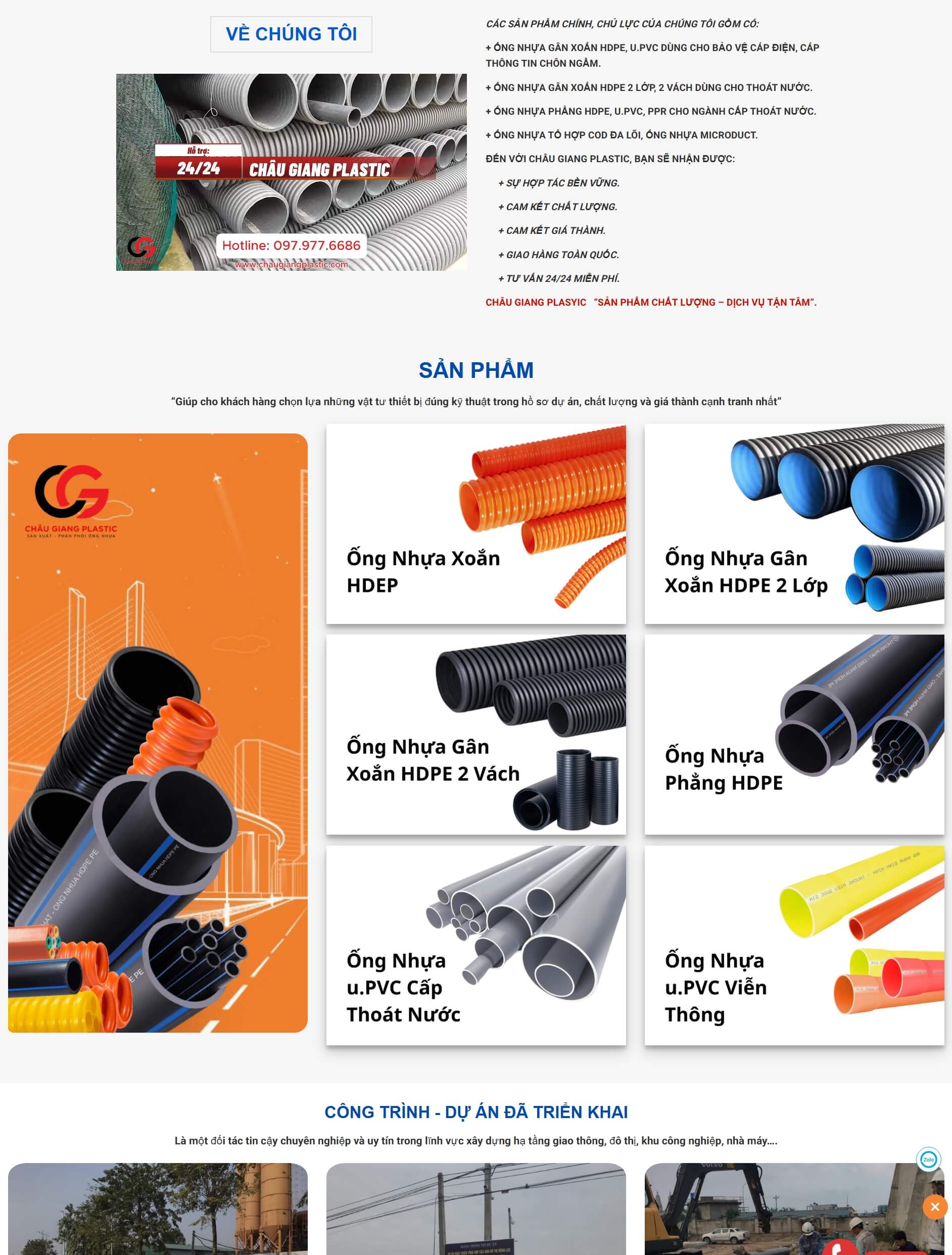 Theme WordPress Ống Nhựa