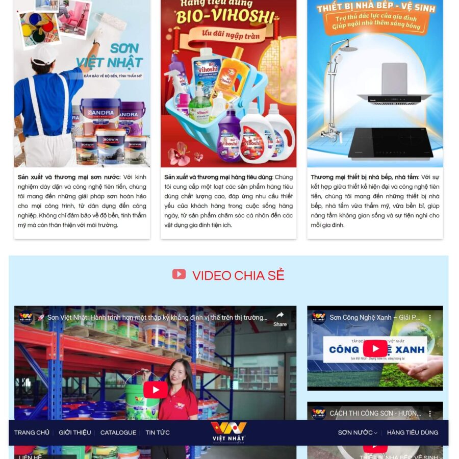 Theme WordPress Sơn Nước và Hàng Tiêu Dùng