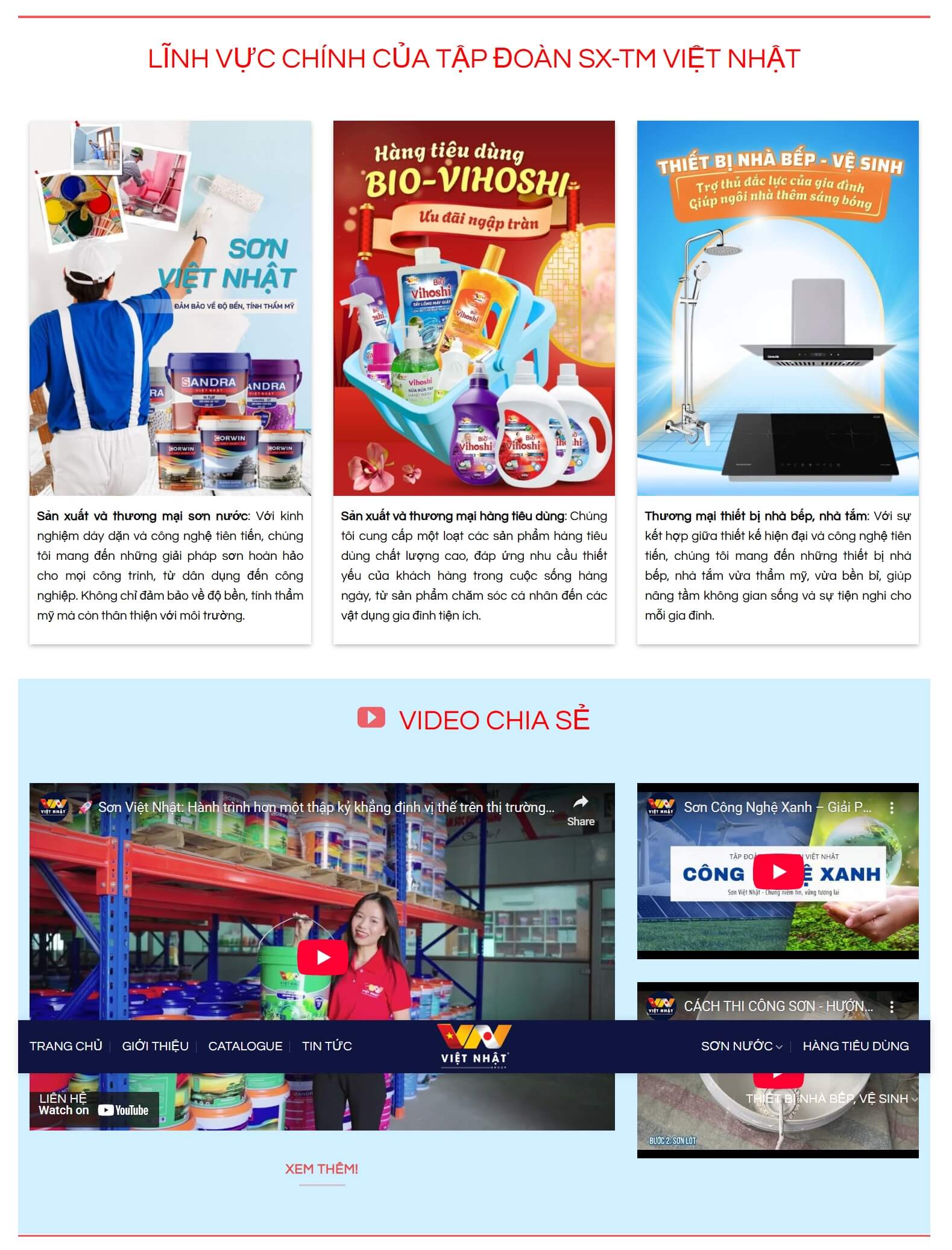 Theme WordPress Sơn Nước và Hàng Tiêu Dùng