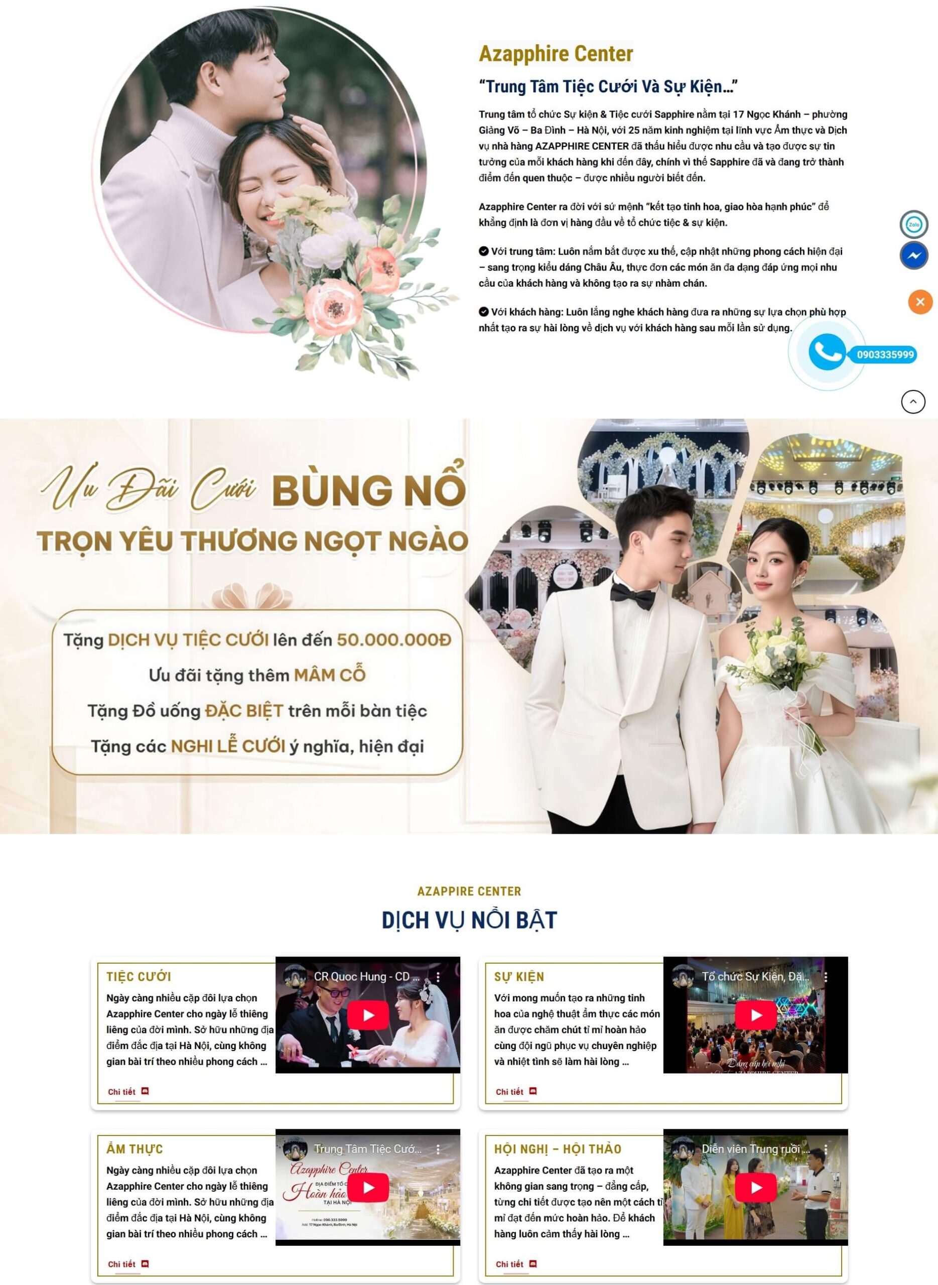Theme WordPress Tin Tức Tổ Chức Tiệc Cưới
