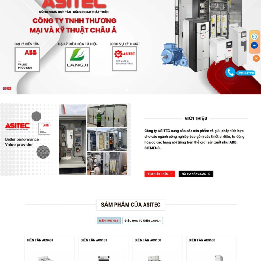 Theme WordPress Công Nghê Kỹ Thuật Châu Á