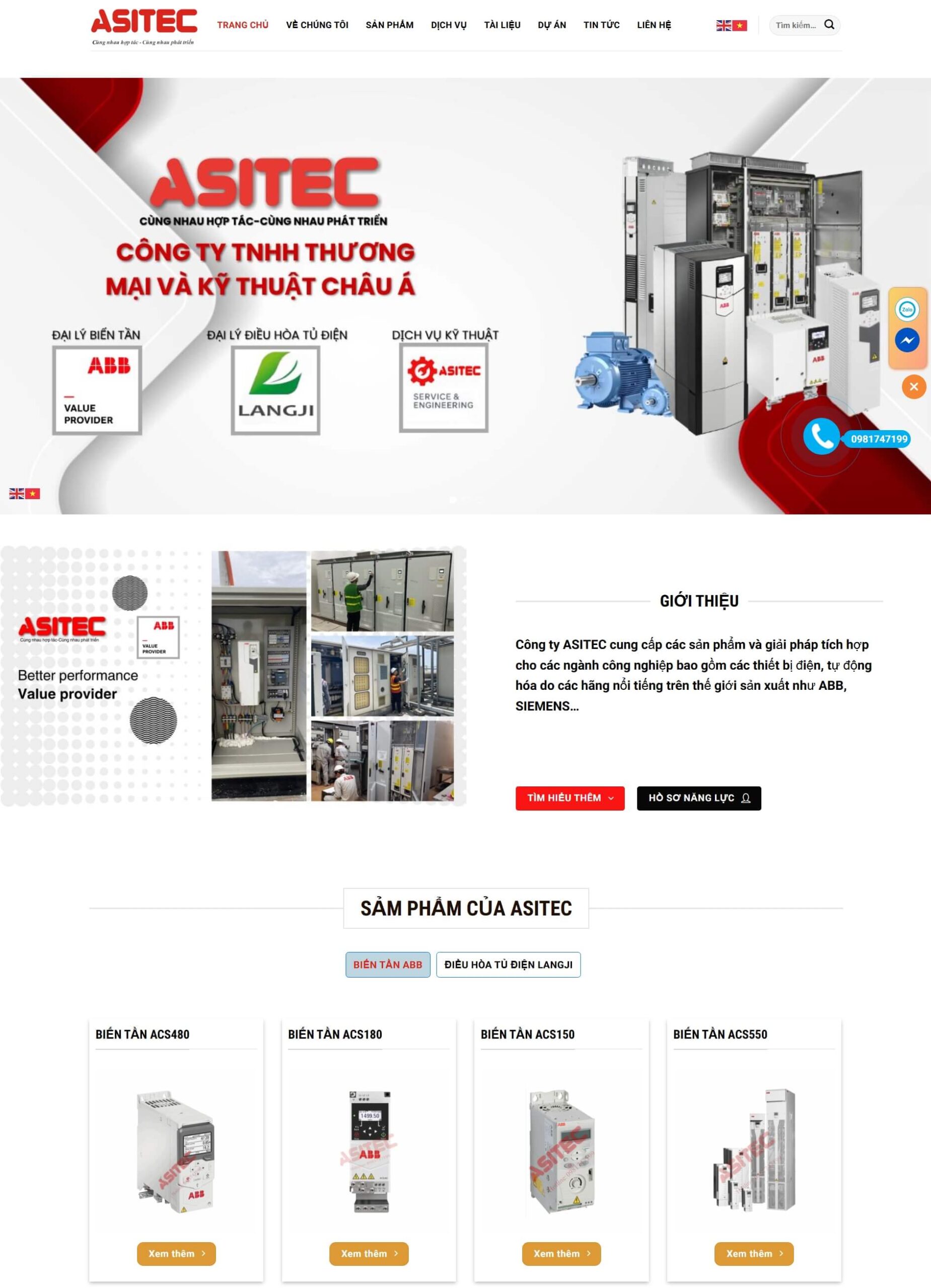 Theme WordPress Công Nghê Kỹ Thuật Châu Á