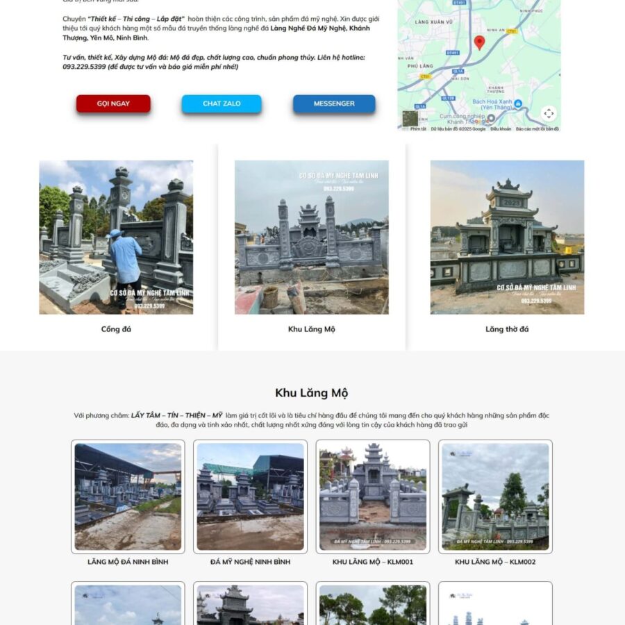 Theme WordPress đá mỹ nghệ 01