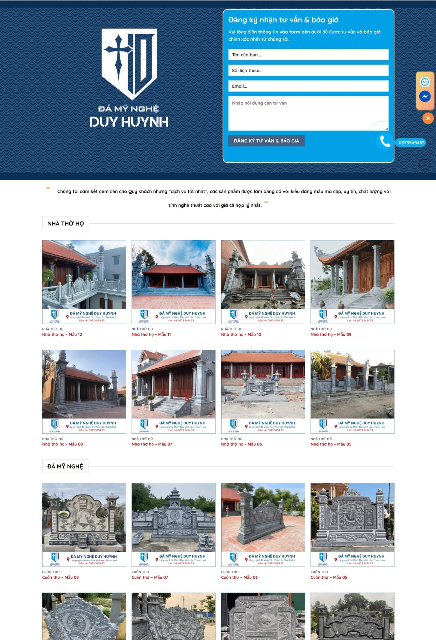 Theme WordPress đá mỹ nghệ 07