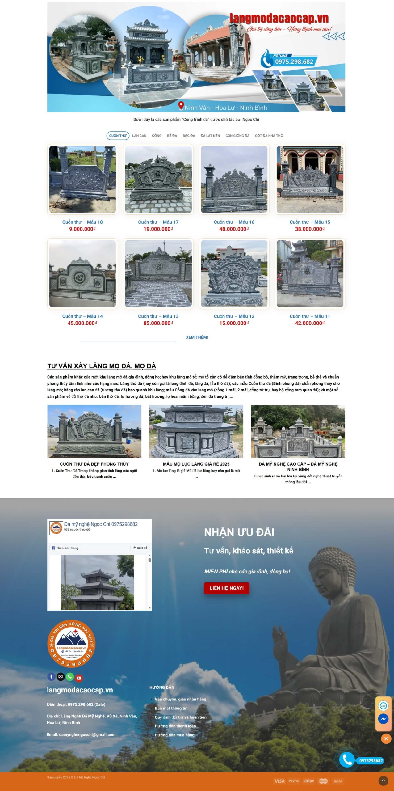 Theme WordPress đá mỹ nghệ 08