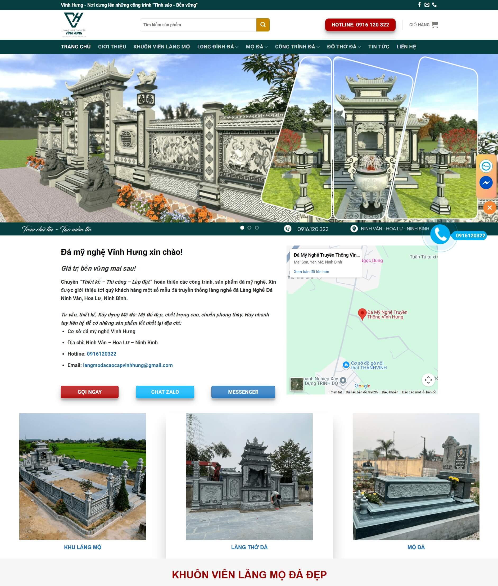 Theme WordPress đá mỹ nghệ 09