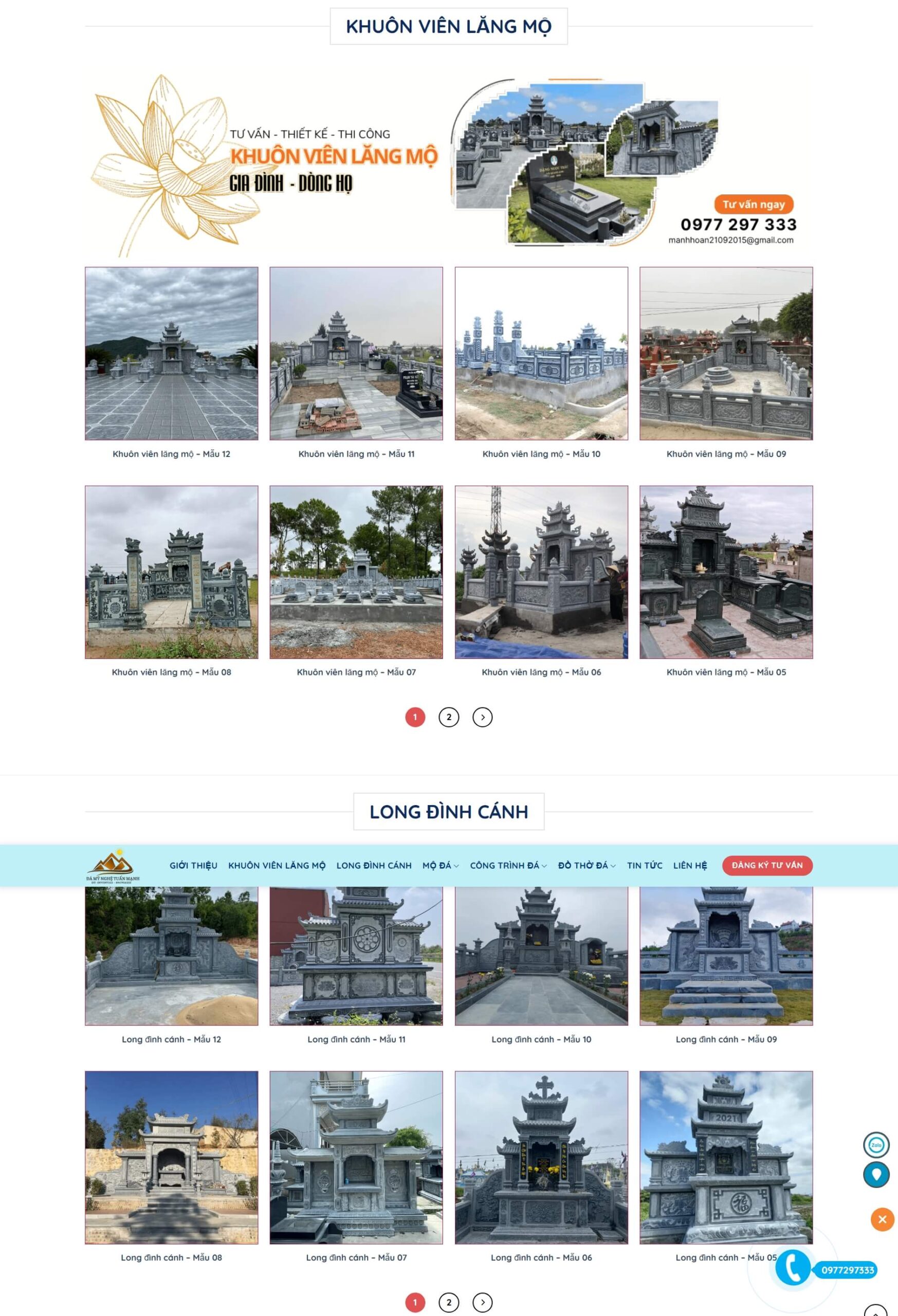 Theme WordPress đá mỹ nghệ 11