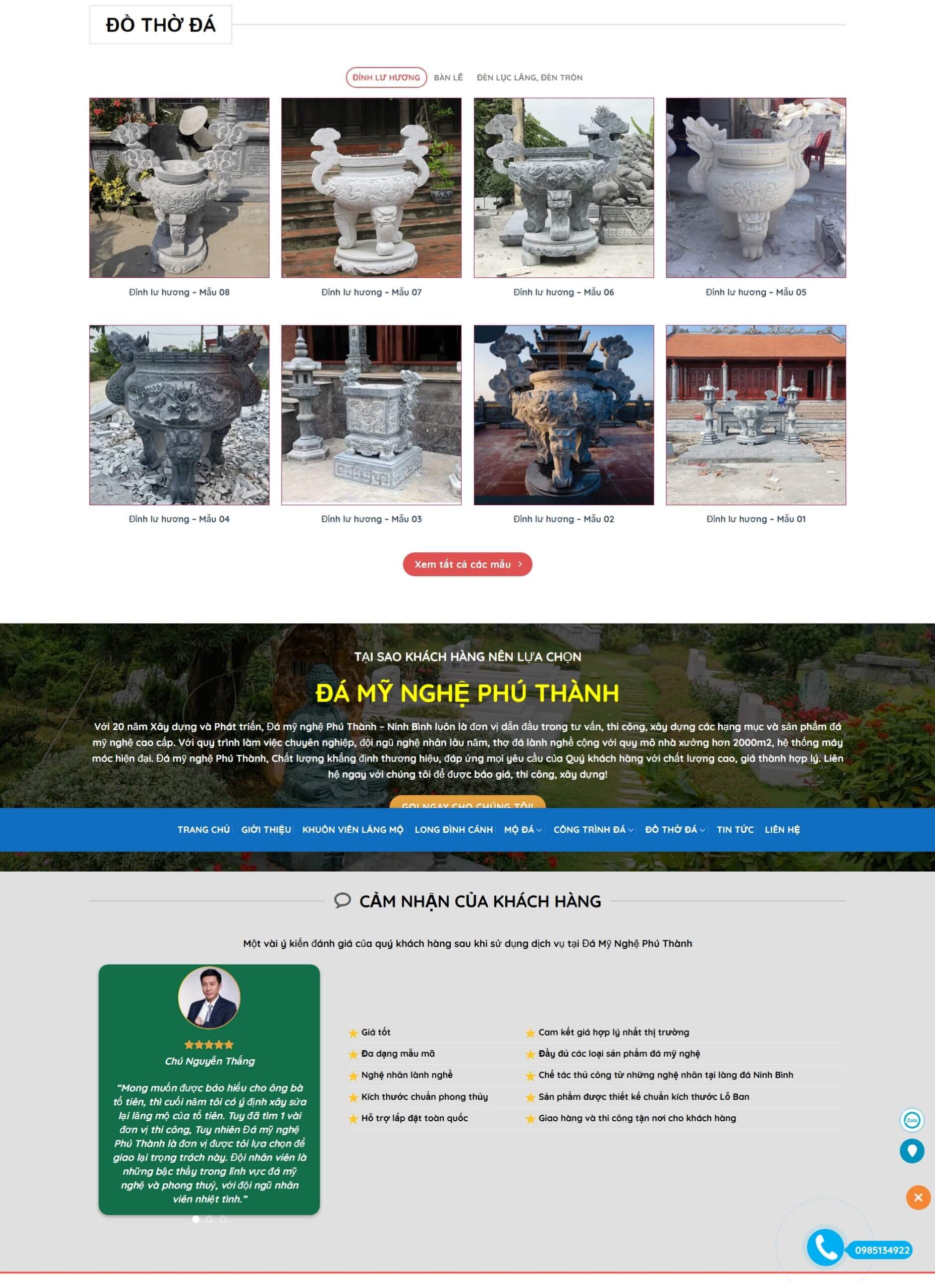 Theme WordPress đá mỹ nghệ 13