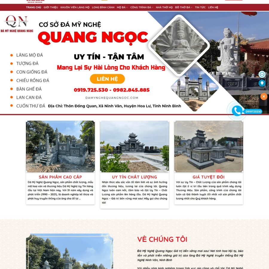 Theme WordPress đá mỹ nghệ 14