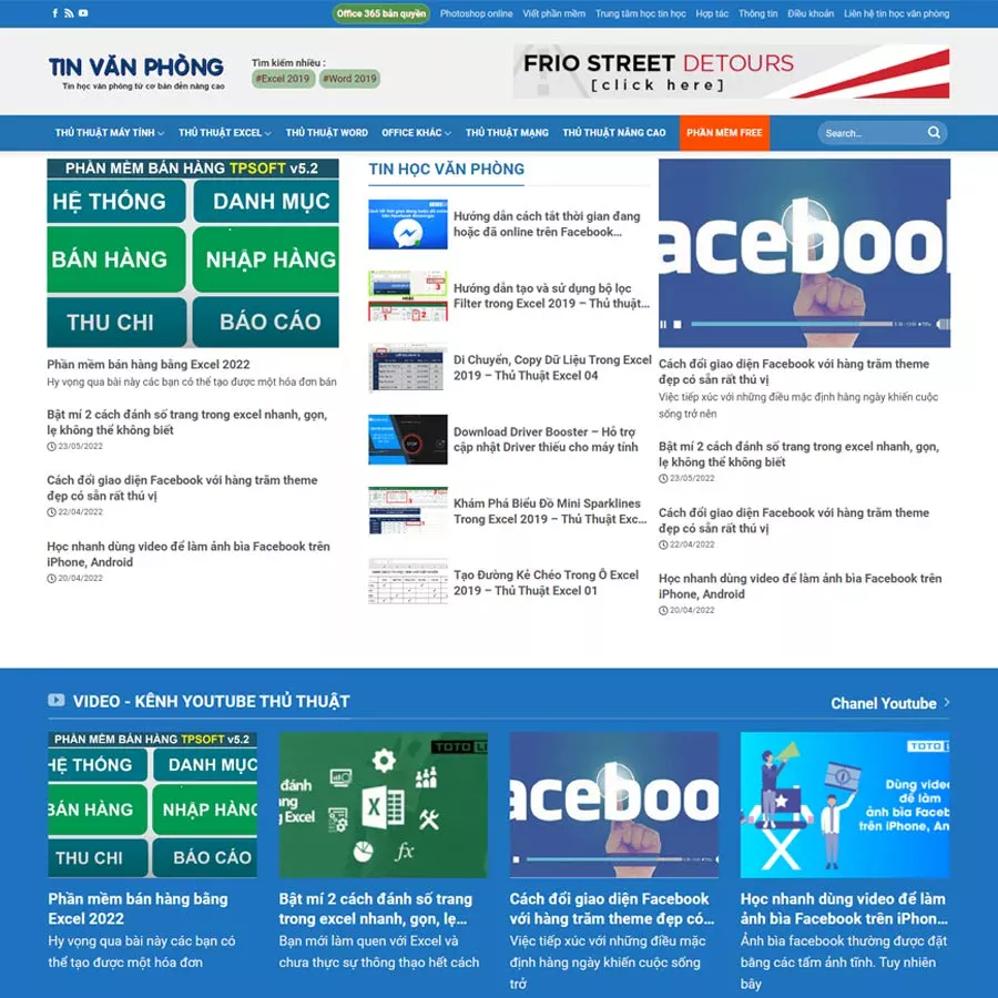 Theme WordPress chia sẻ thủ thuật, phần mềm